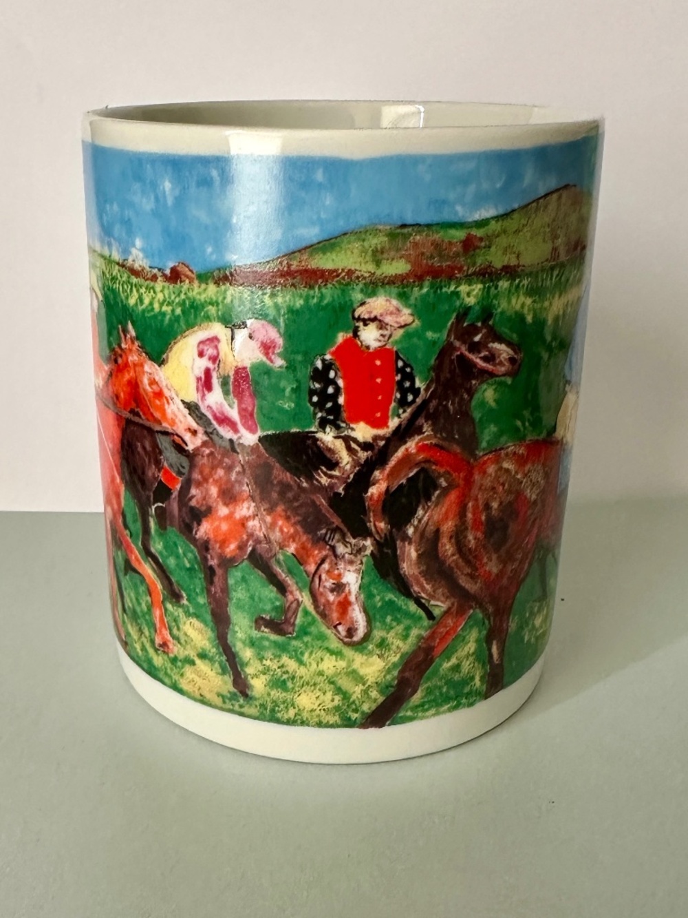 Chaleurs Master Impressionist Collection Mug of Edgar Degas Horse & Jockey